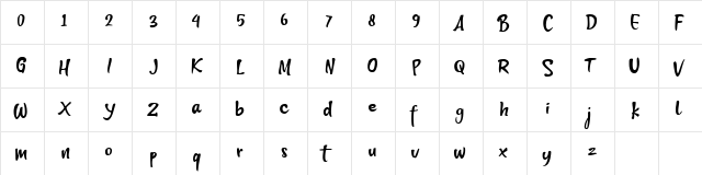 Think Smart Regular  glyph index