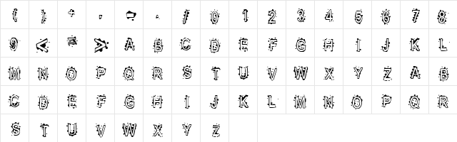 Inkblot Baby Normal  glyph index
