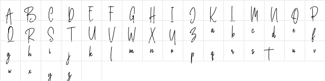Better Caller Regular  glyph index