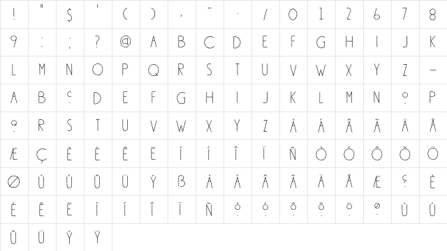 DK Southside Fizz Regular  glyph index