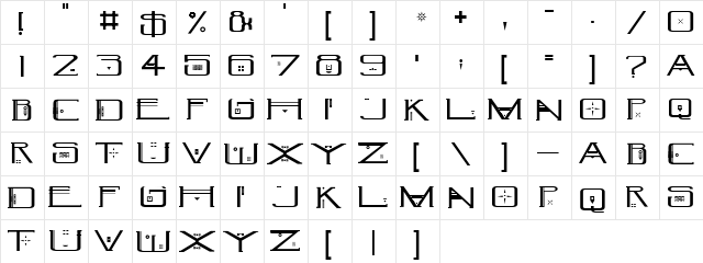 CultLove Ornate Regular  glyph index