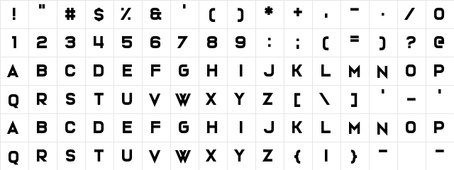 Love Nature Regular  glyph index