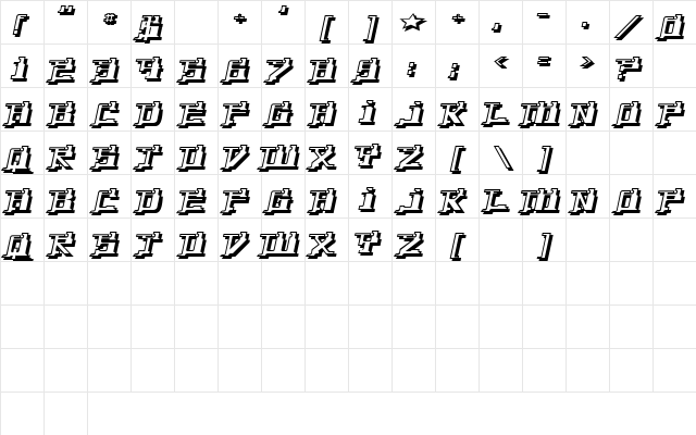 Yytrium Dioxide Regular  glyph index
