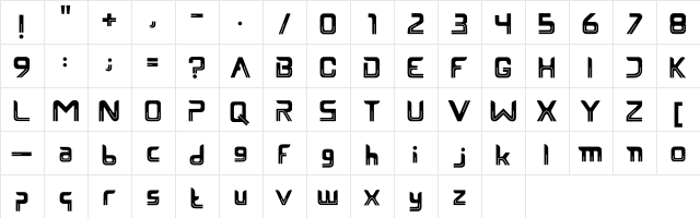 Reison Regular  glyph index