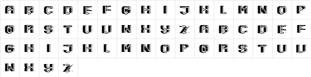 Granary Filled Regular  glyph index