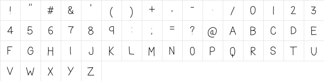 THE FRIENDLY INDIANS Medium  glyph index
