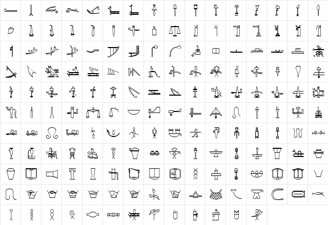 GlyphExtLibQ Bold  glyph index