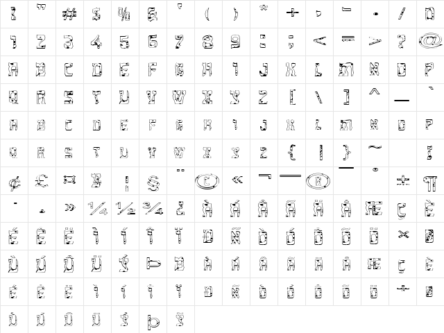 FZ UNIQUE 27 SPOTTED EX Normal  glyph index