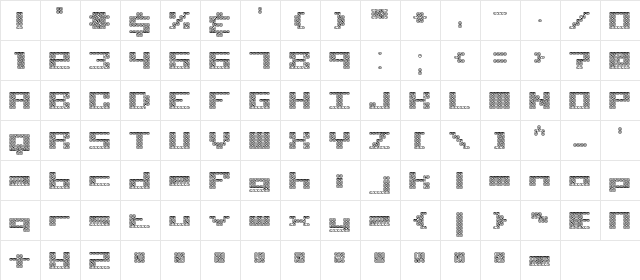Knot BRK Normal  glyph index