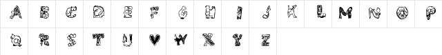 New Regular  glyph index