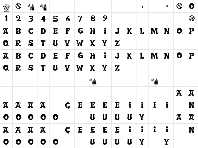 Neo Euskal Herria Regular  glyph index