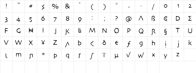NecroticTissue Regular  glyph index