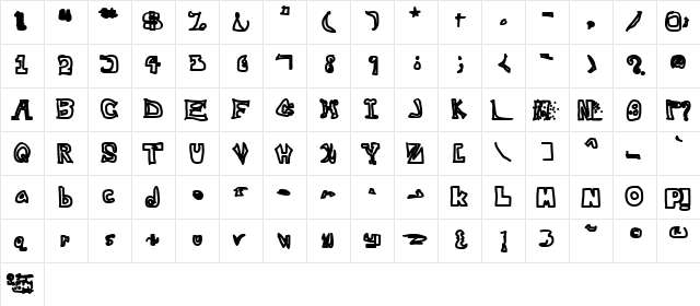 With No Remorse Evil  glyph index