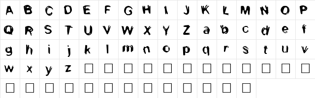 Kevin Seconds Normal  glyph index