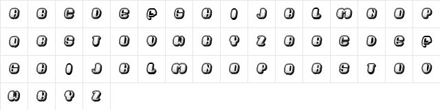 Sparrow Italic  glyph index