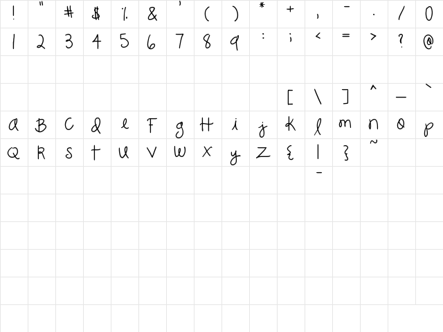 2Peas lovebug Regular  glyph index