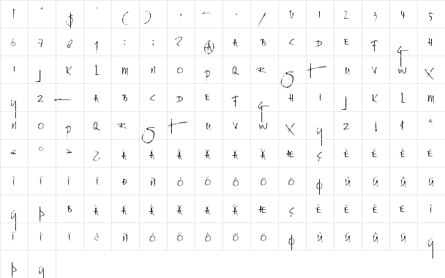 DK Rat Infested Mailbox Regular  glyph index