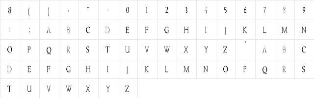 LichtnerHC Regular  glyph index