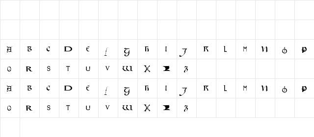 KantarCaps Normal  glyph index