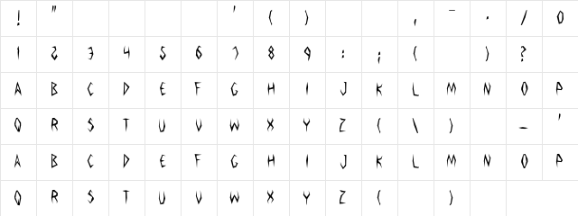 Argosy the Second Regular  glyph index