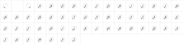 KR Happy New Year 2002 Regular  glyph index