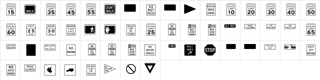 Interstate Pi Two Regular  glyph index