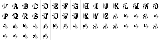 KGTIGERCOOK Regular  glyph index