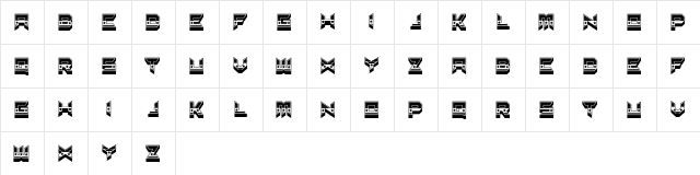 Wild Girl Regular  glyph index