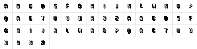 Aroma Regular  glyph index