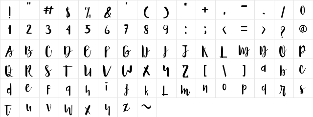 Naira Regular  glyph index