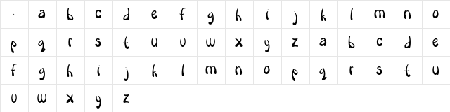 Heirloom Regular  glyph index