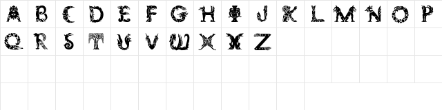 Zoomorphica Regular  glyph index