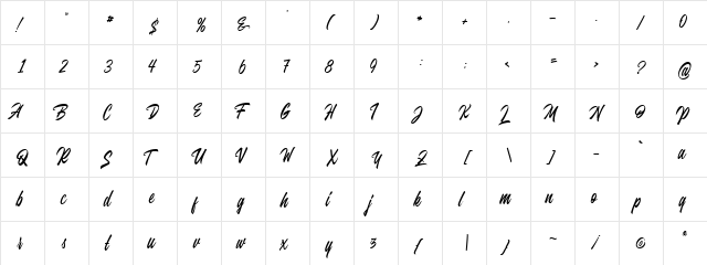 Juvenile personal use Regular  glyph index