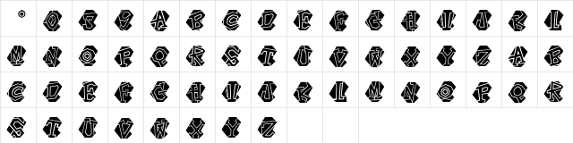 Portastat Regular  glyph index