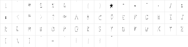 Germs Monsters  glyph index