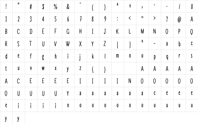 Student Smart Regular  glyph index