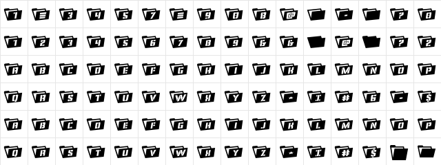 Eyes Only Rotated Regular  glyph index