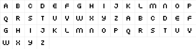 FFF Atlantis  Trial Regular  glyph index