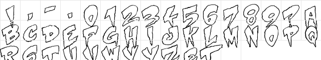 Mystery White Regular  glyph index