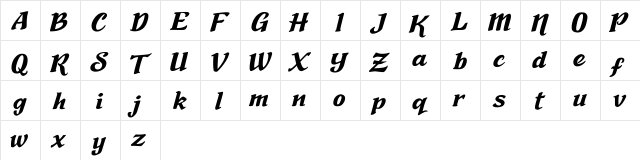 Nadia Sofia Nadia Sofia  glyph index