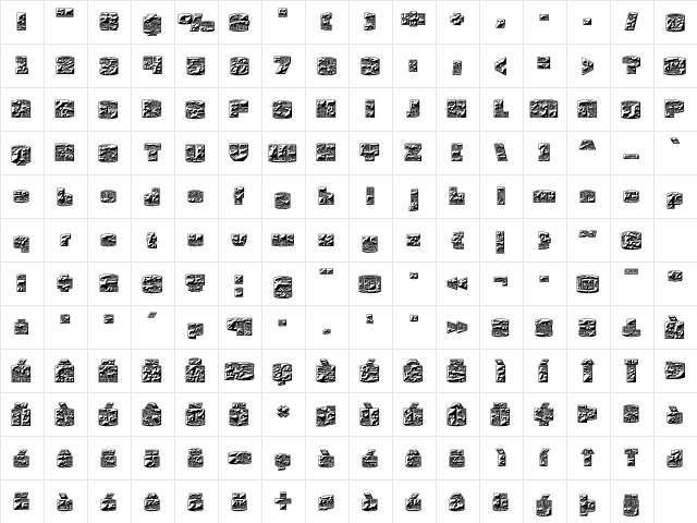 Oleander 'RoyalTablets' Regular  glyph index