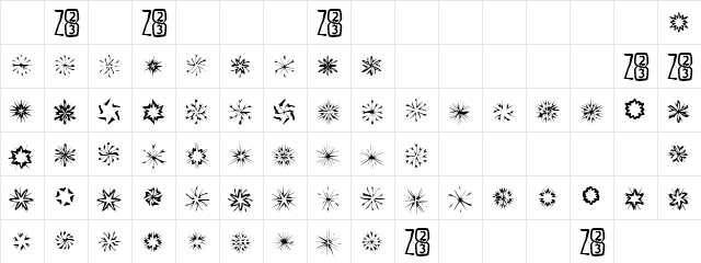 Zone23_foopy5 Normal  glyph index