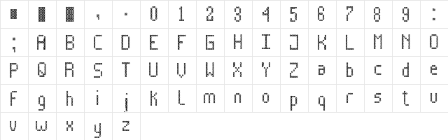 News Board Tfb Regular  glyph index