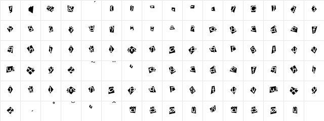 Mex Special-One  glyph index