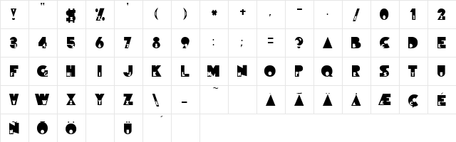 Privacy Regular  glyph index
