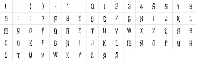 2 Regular  glyph index
