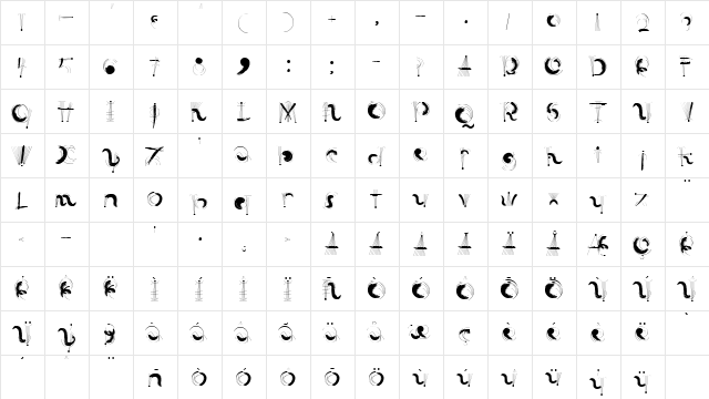 LTFreshEwka Hot Medium  glyph index