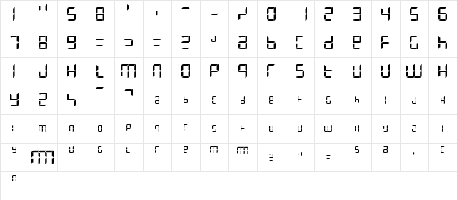 Letters Laughing by Quantized and Calibrated  glyph index