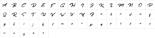 Bafora Demo Regular  glyph index