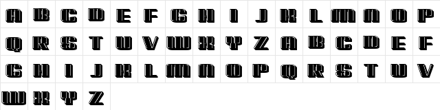 Possession Filled Regular  glyph index